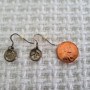 Silver dangle earrings